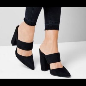 Never worn New Look Double strap block heel pumps