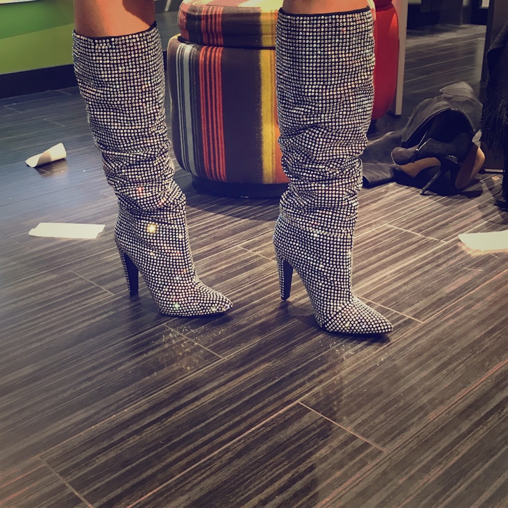 Steve Madden Cruising Rhinestone boots