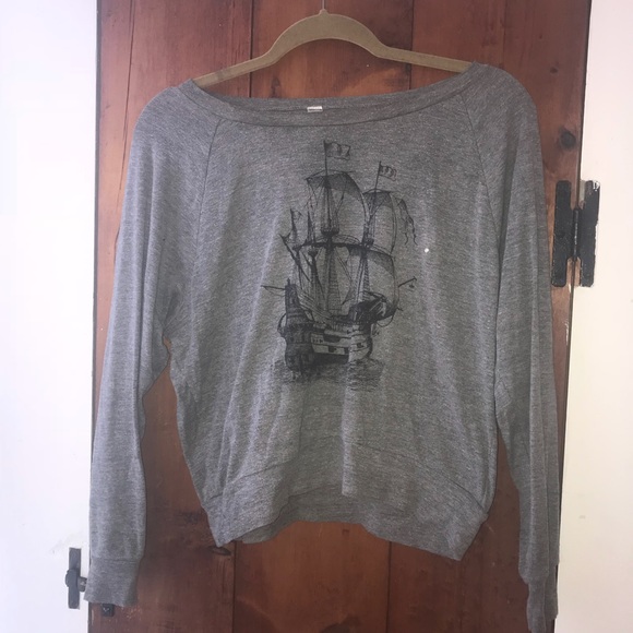 Grey Galleon Ship Sweatshirt - Picture 2 of 3