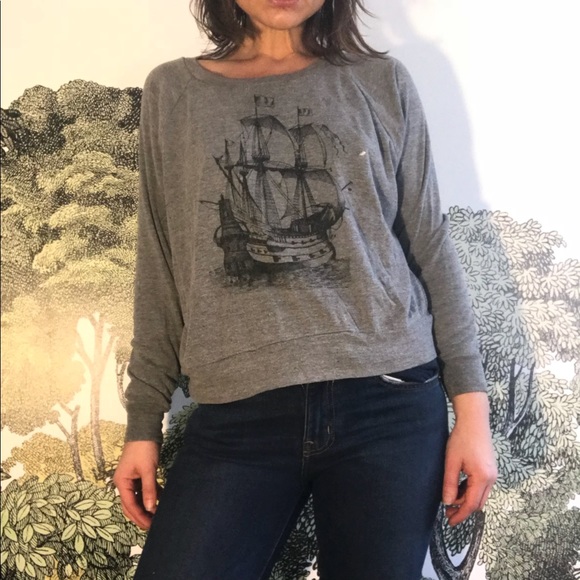 Grey Galleon Ship Sweatshirt - Picture 3 of 3