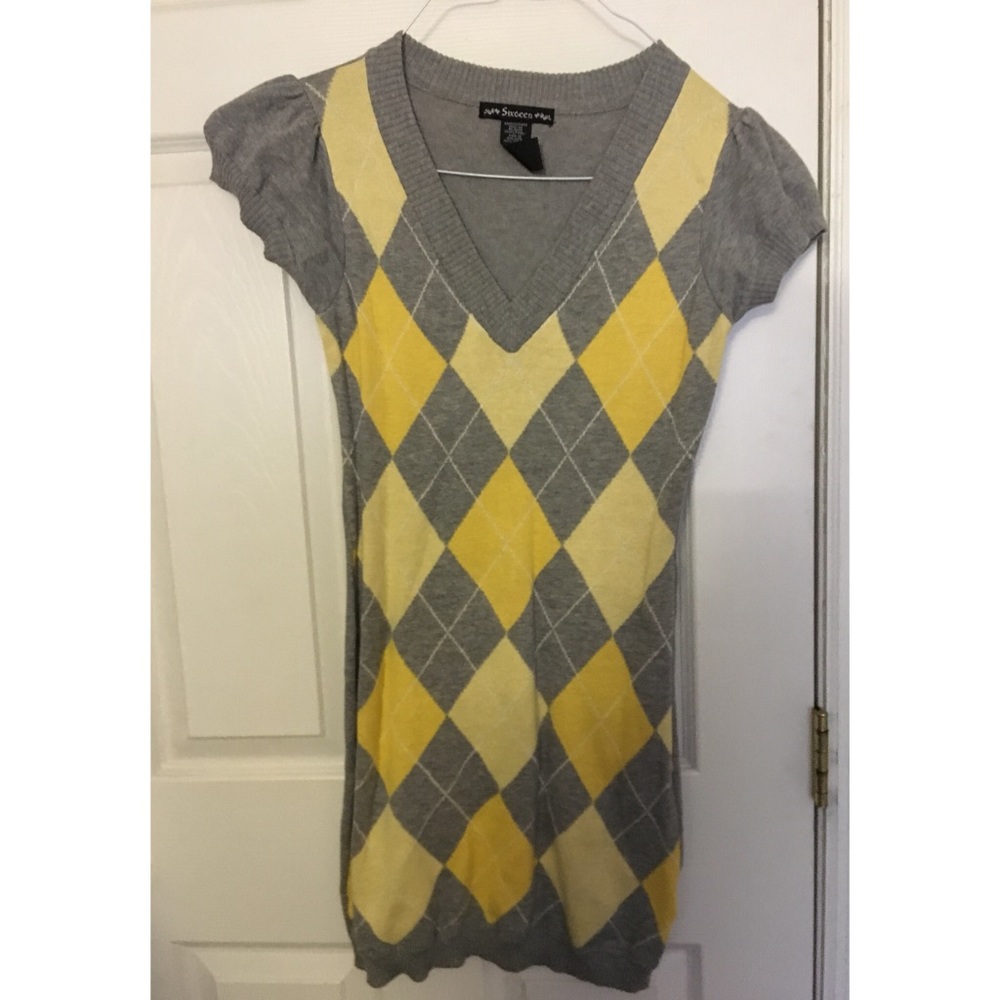 Patterned Sweater Dress