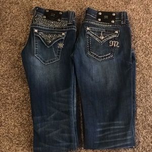 2 pair of Miss Me jeans