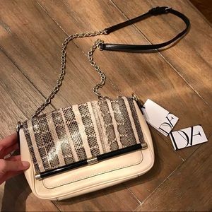 DVF Diane von Furstenberg Python Crossbody Bag