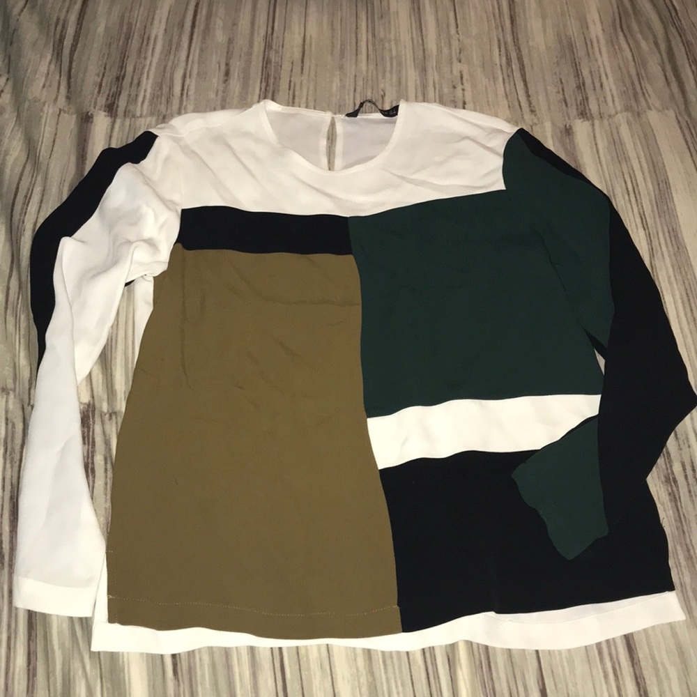 Zara color-block shirt