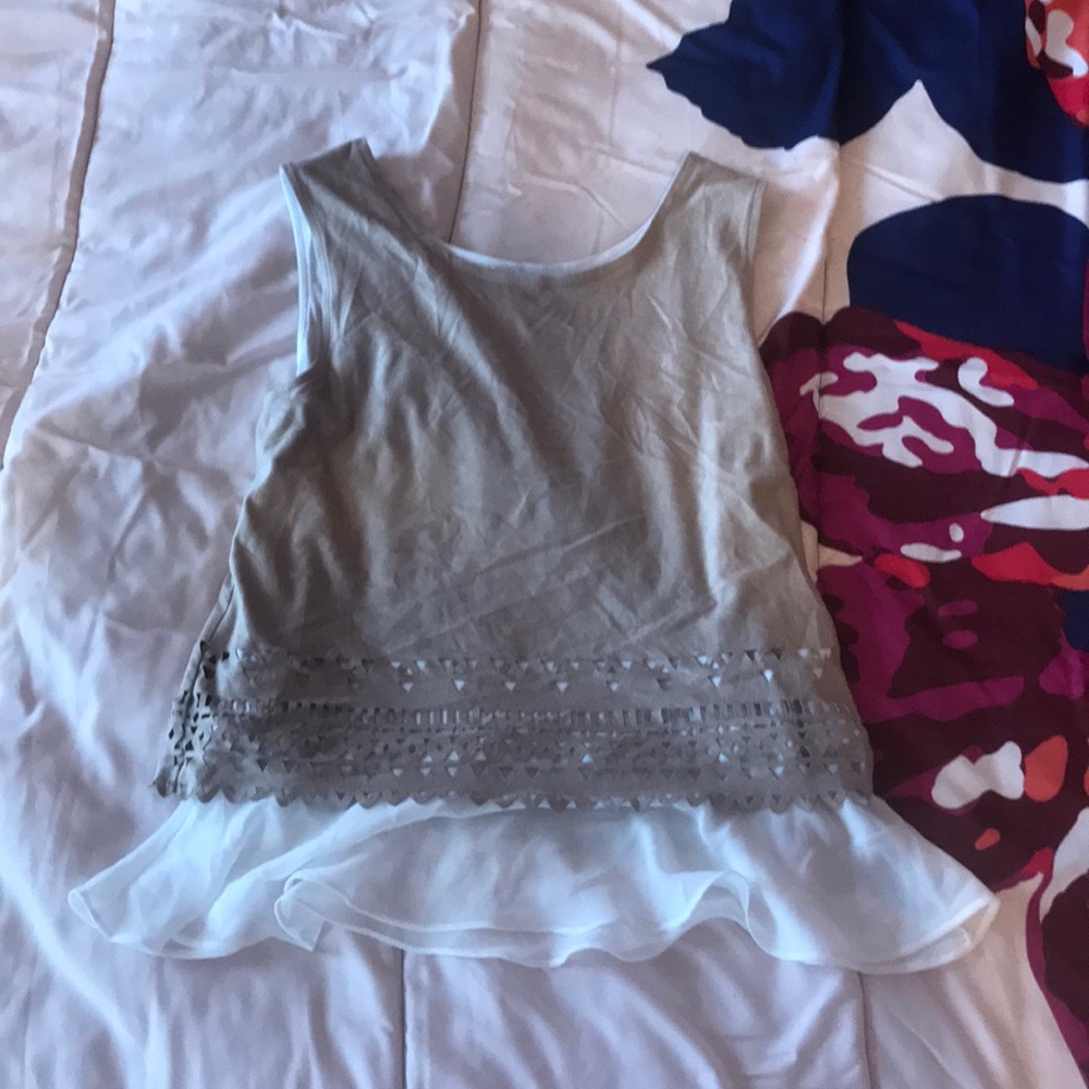 ALLY B. Girl’s Size 10 Faux Leather Blouse