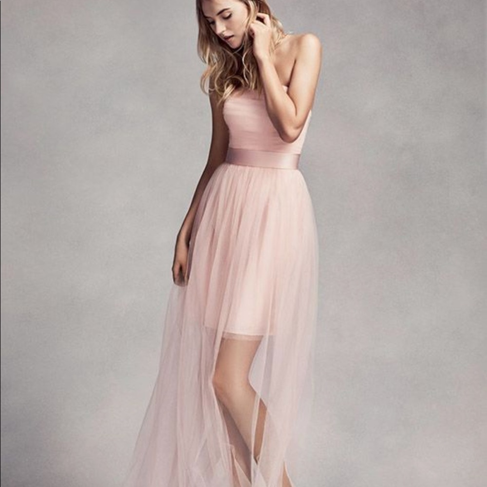 Vera Wang White Bridesmaid Dress