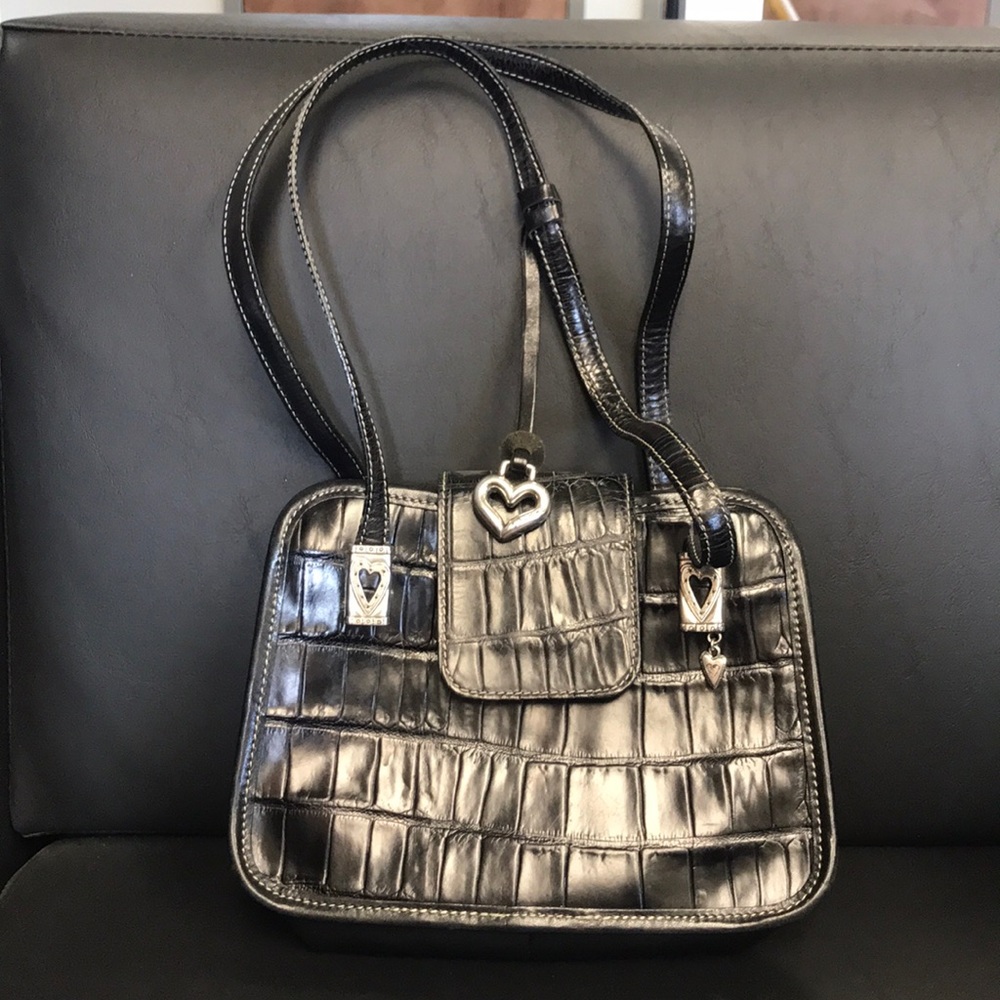 Black Leather Brighton Purse