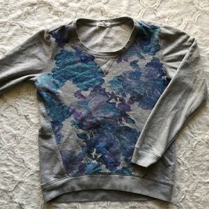 Aeropostale Gray Sweatshirt with Watercolor Design