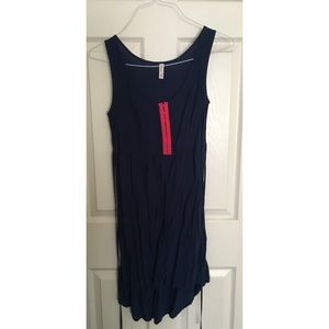 High-low cotton dress