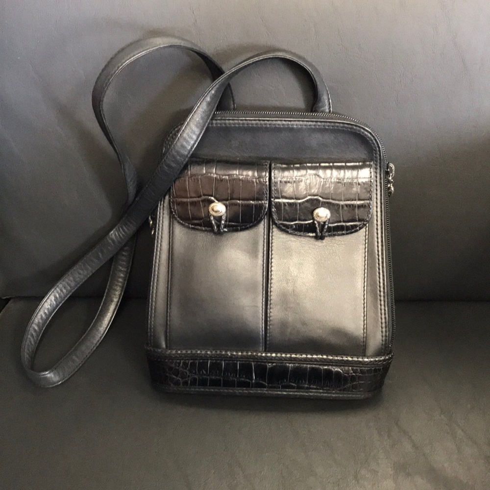 Black Leather Brighton Purse