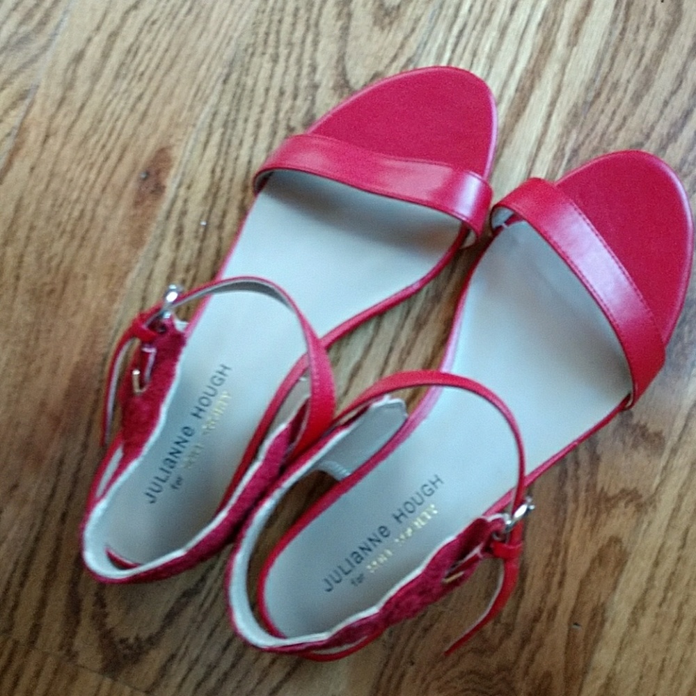 Red Sandals by Julianne Hough for Sole Society