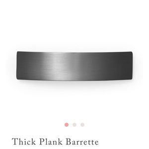 C+I Black Thick Plank Barrette