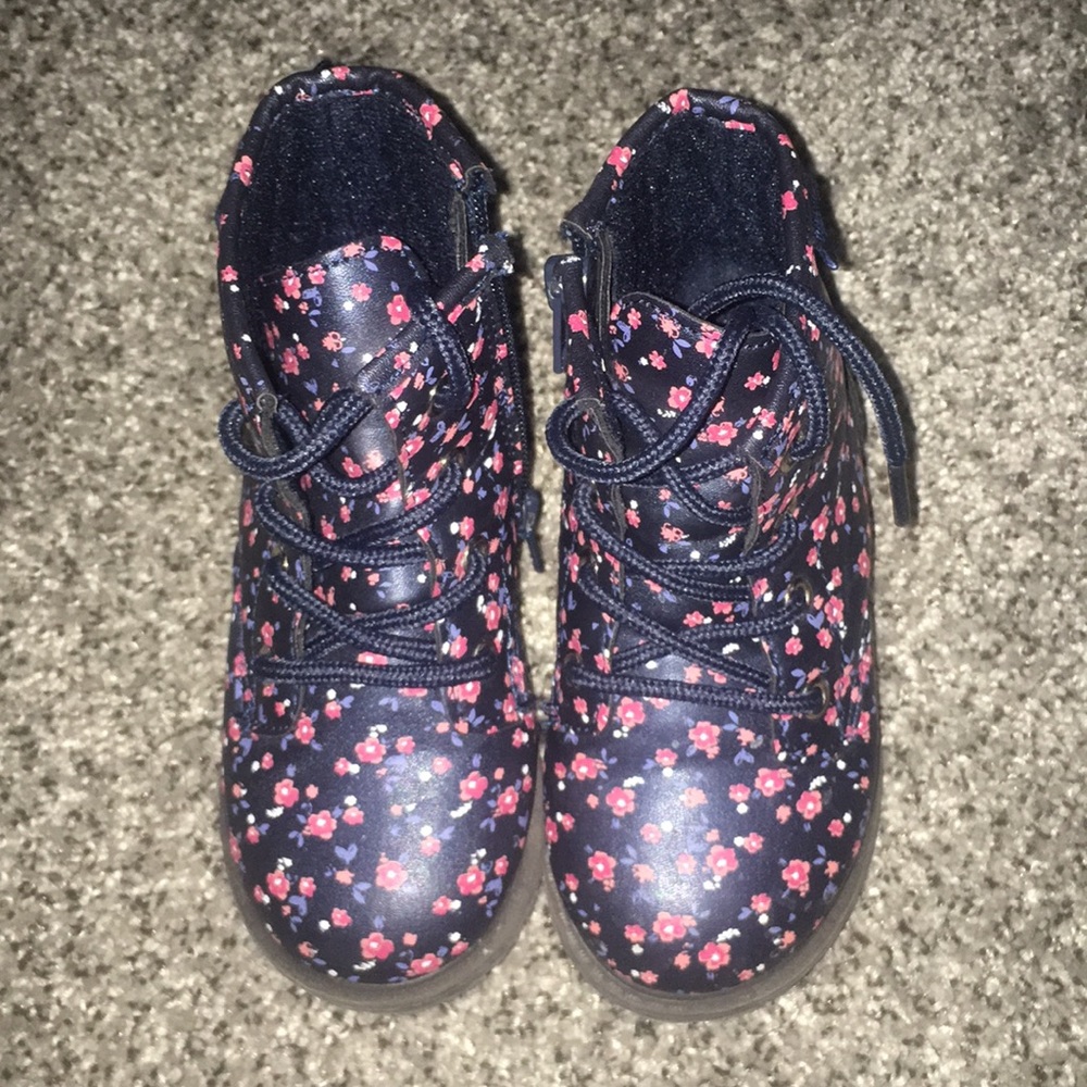 Floral booties