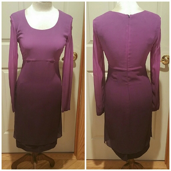 Dana Buchman Dresses & Skirts - ❤️SALE❤️Purple Ombre Silk formal dress. Size 4