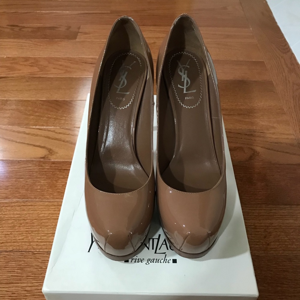 Sold 🎀YSL Nude Patent 80 Tribtoo Platform🎀
