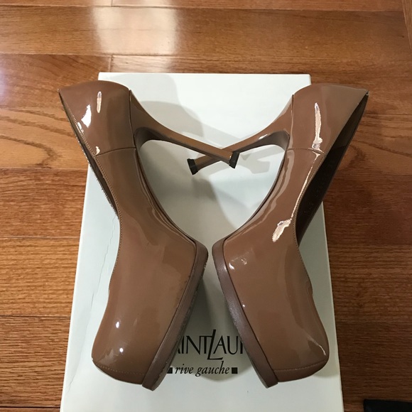 Sold 🎀YSL Nude Patent 80 Tribtoo Platform🎀 - Picture 3 of 7