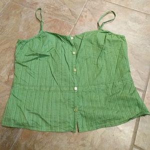 Cotton button down Tank