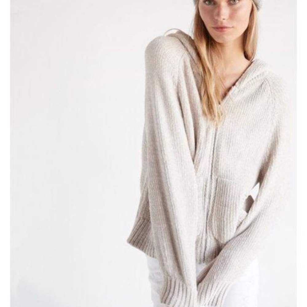 Plush chenille hoodie