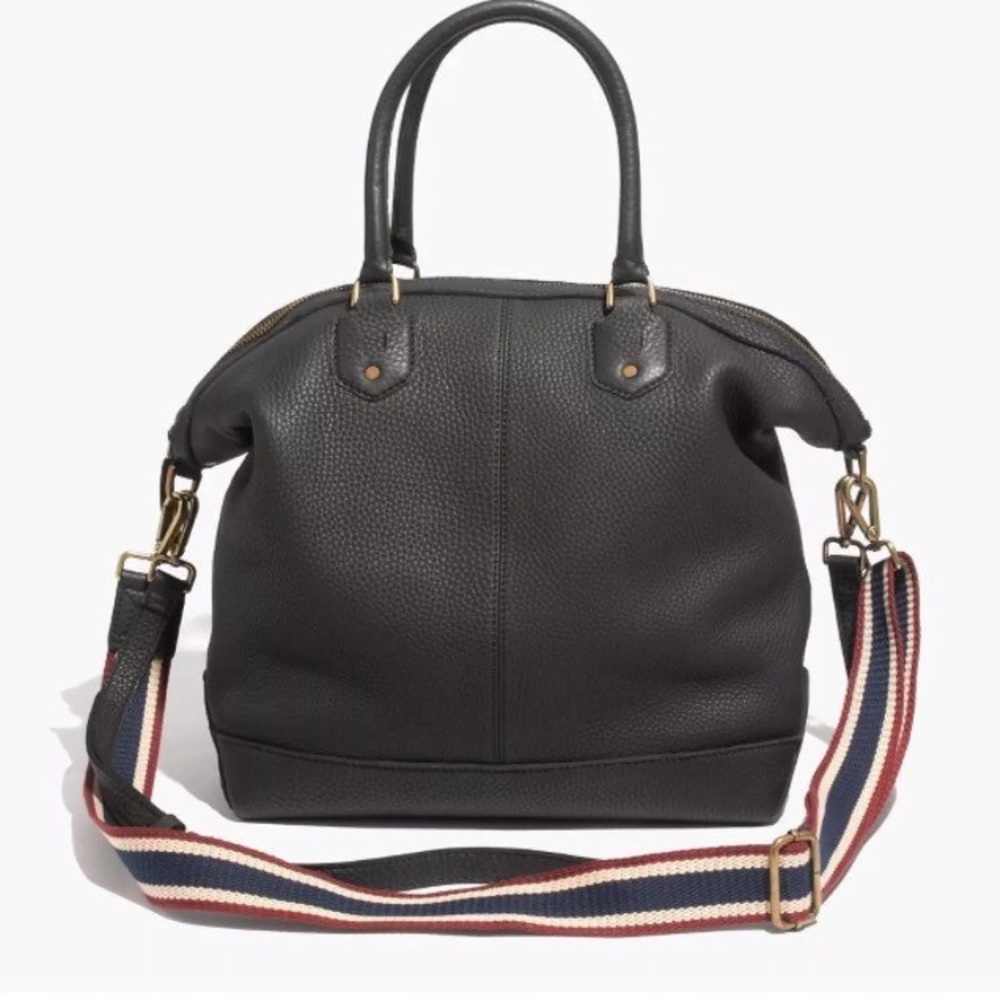 Madewell Gray Oversized Berliner Satchel