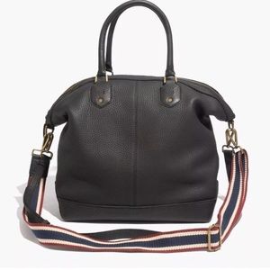 Madewell Gray Oversized Berliner Satchel