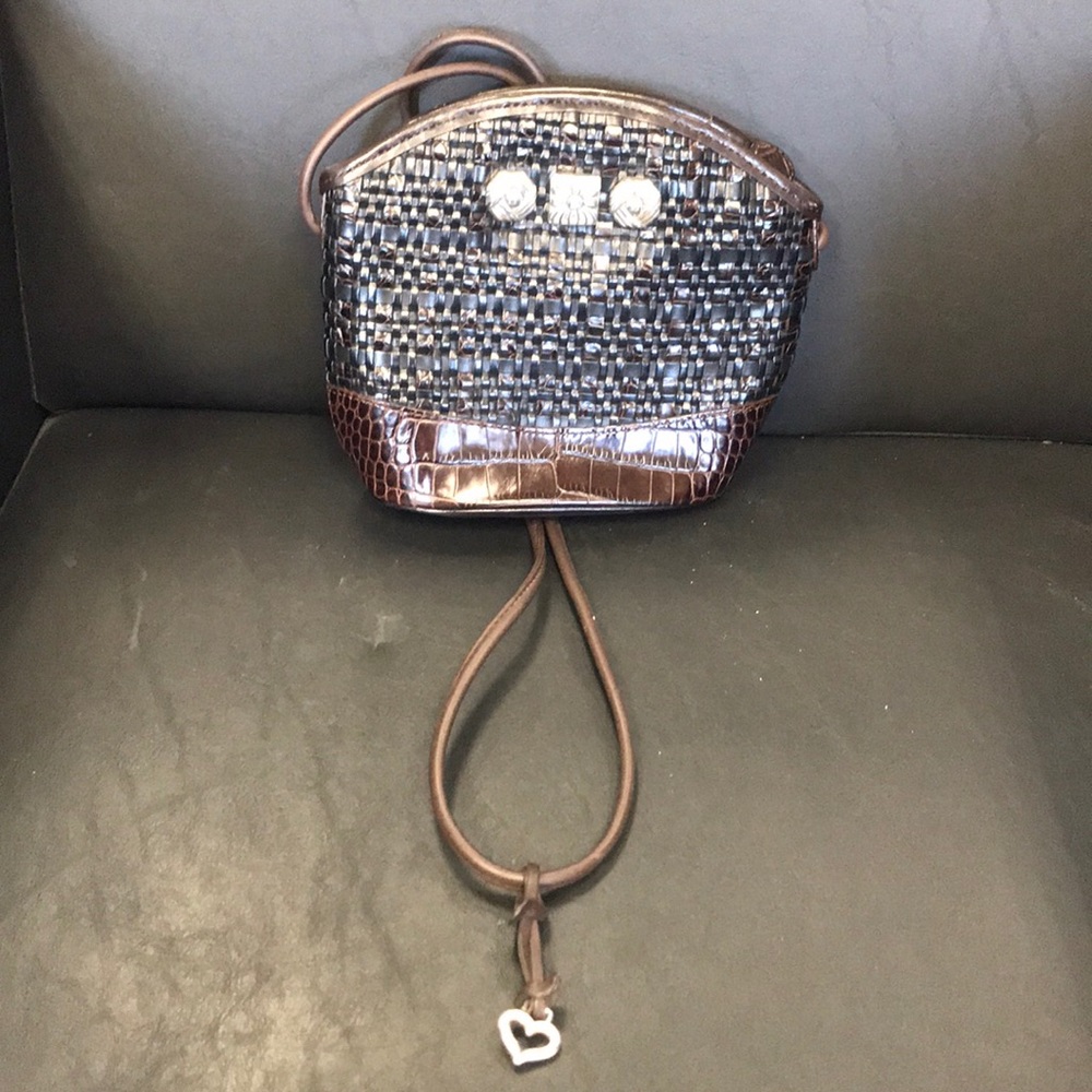 Black and Brown Leather Two Tone Brighton Purse