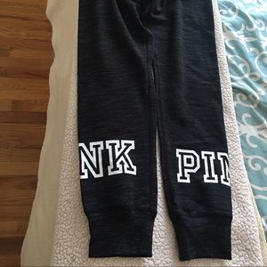 Pink campus joggers