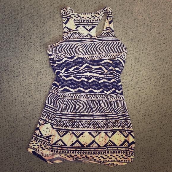 Derek Heart Dresses & Skirts - Printed Razorback Strap Dress Junior Size