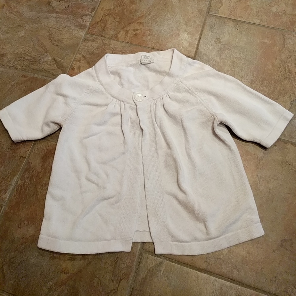 White cropped sweater