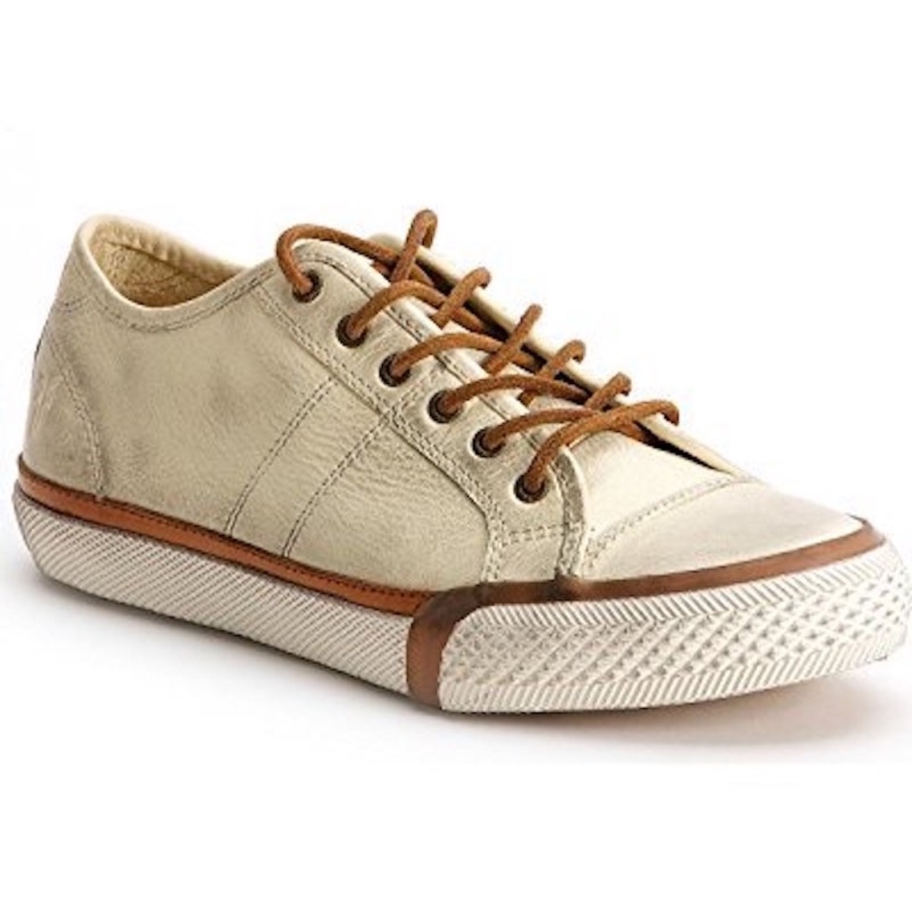 Frye Off-white Greene Low Leather Sneakers