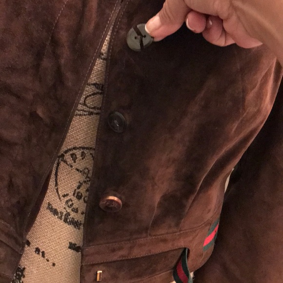 Gucci Suede/Leather Jacket - Picture 3 of 6