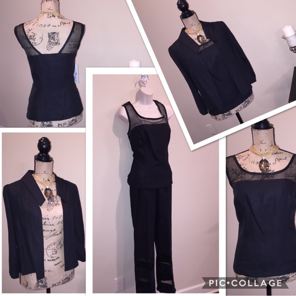 KAREN WARREN Dress Black Linen Tank Top NWT - Picture 3 of 6