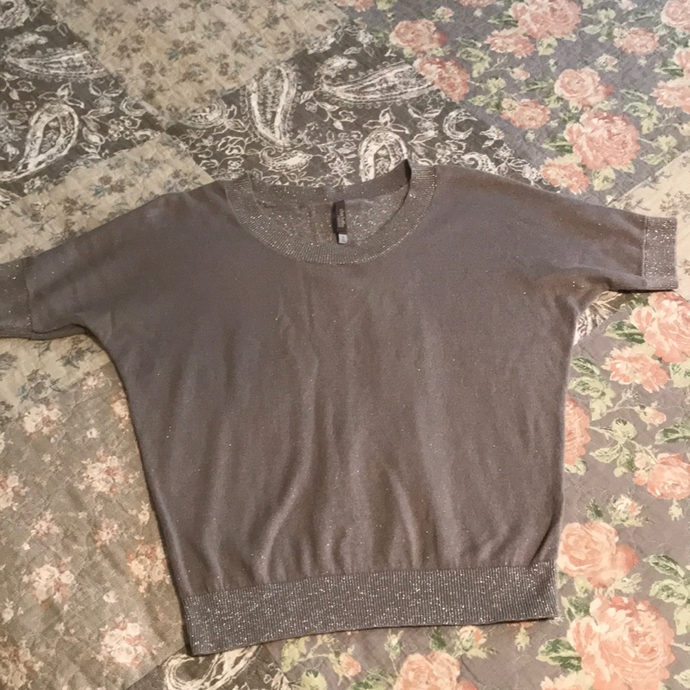Super cute silver glitter sweater