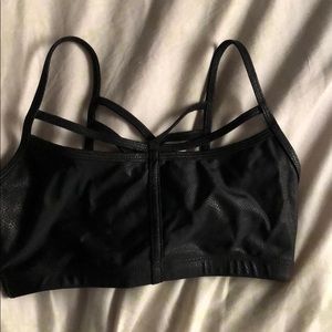 Criss cross black tank top