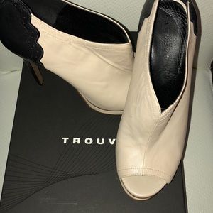 Trouve Open Toe Booties
