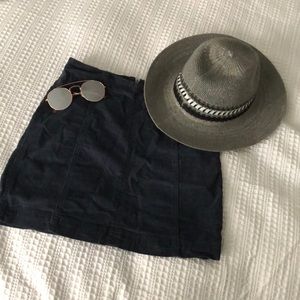 Free People corduroy mini skirt