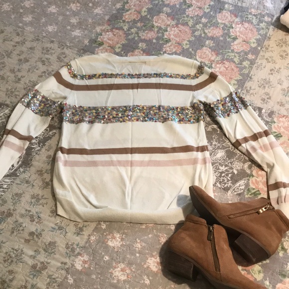 High low sequins sweater - Picture 3 of 5