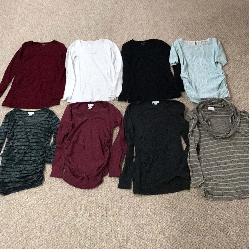 Bundle of Maternity Long Sleeve Tops