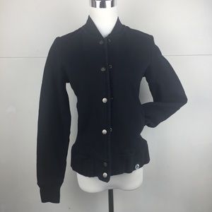 American Giant Phantom Gray/Black Baseball Jacket