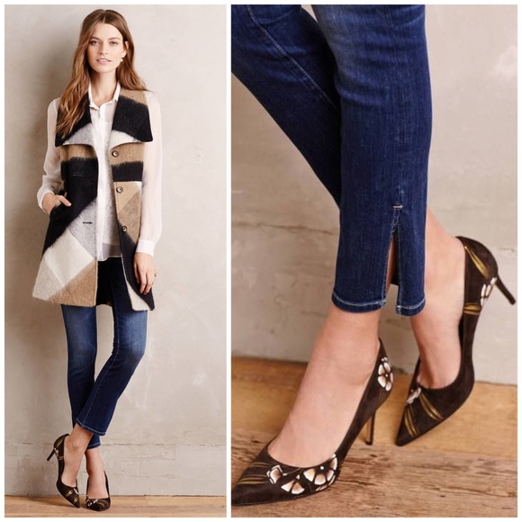 Pilcro Stet Side Slit Ankle Jeans Final Markdown - Picture 2 of 8