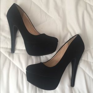 Black high heels