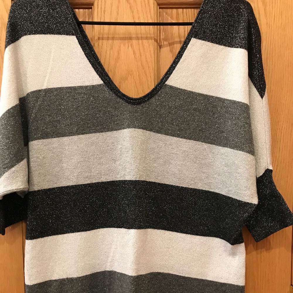 Express front and back neck sparkle tunic