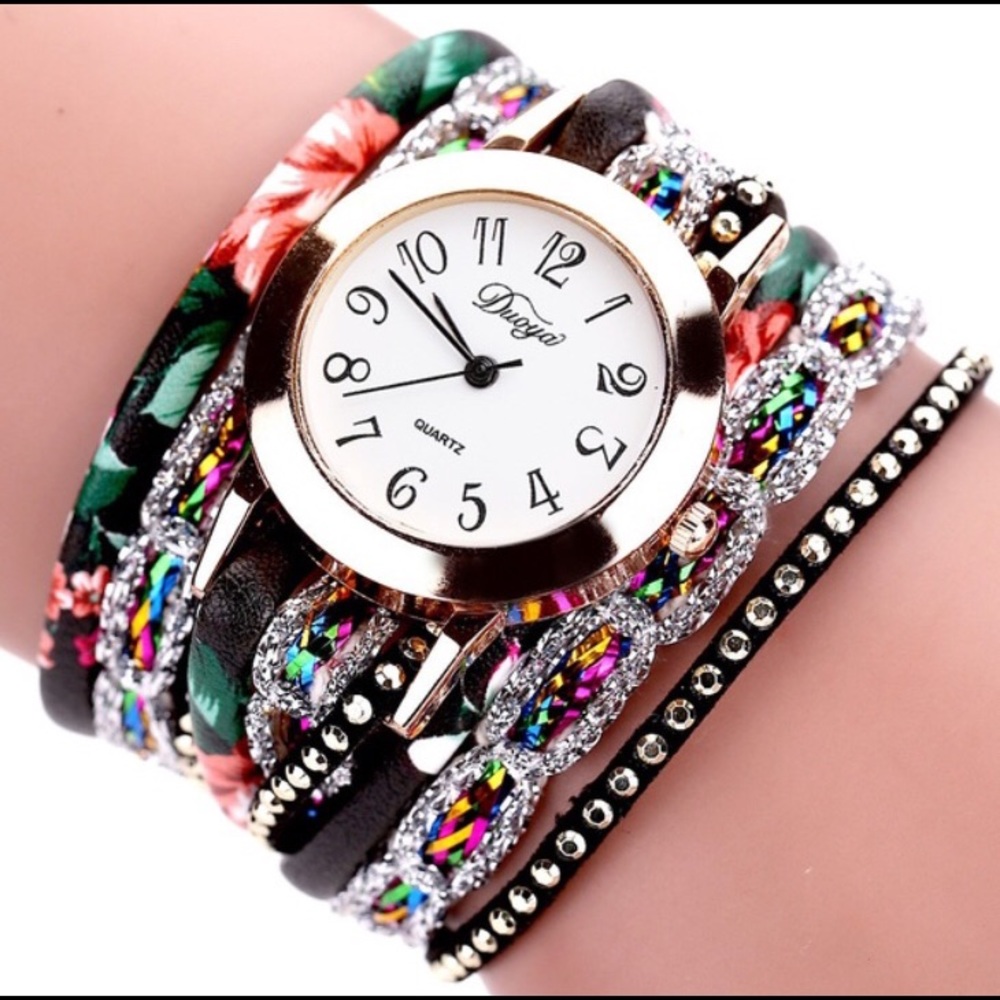 Floral Wrap Watch