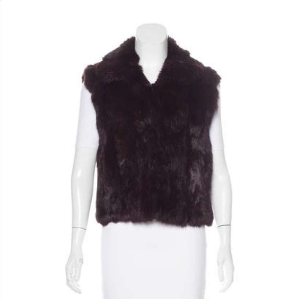 Adrienne Landau Fur Vest sz Small