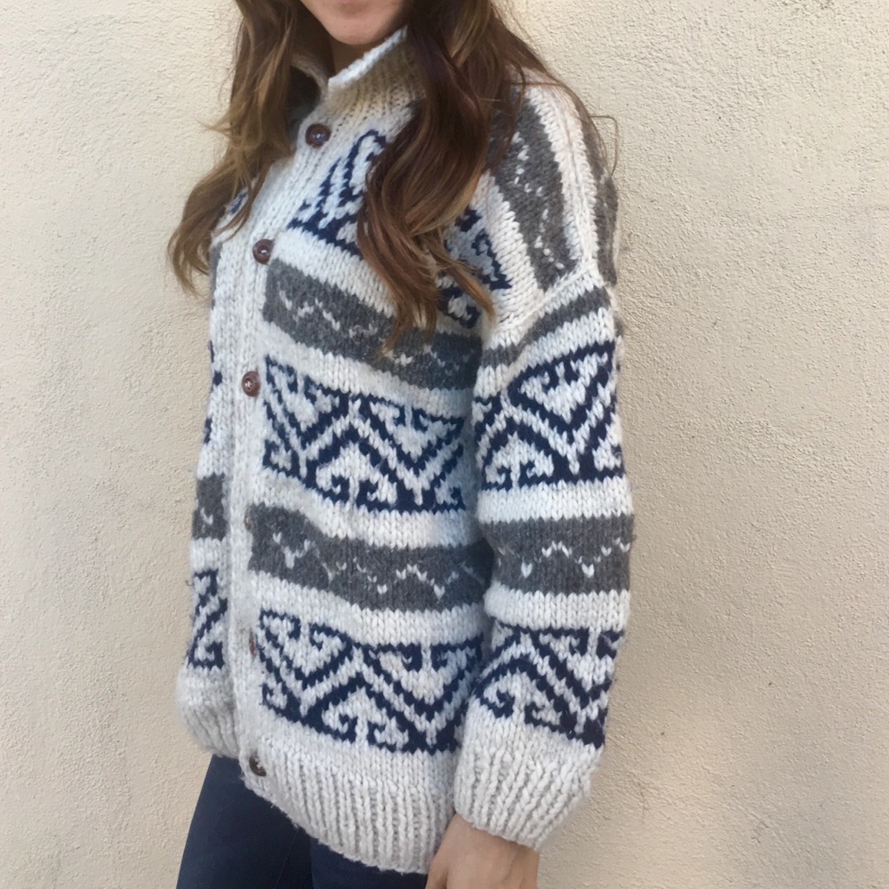 Handknit Wool Sweater