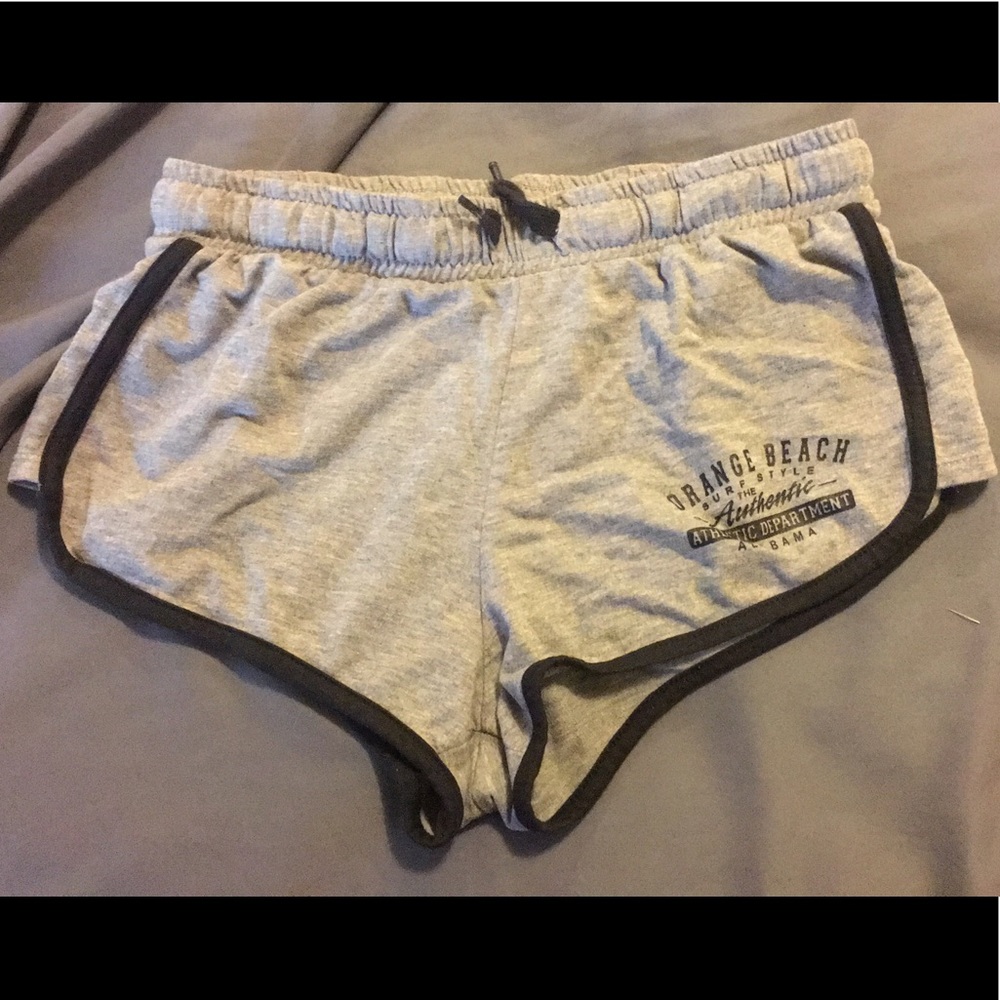 Orange beach shorts