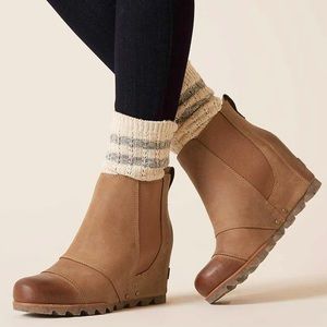 lea wedge boot