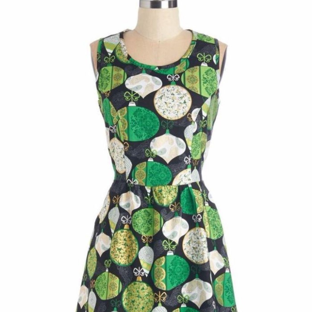 Modcloth Christmas Ornament Dress
