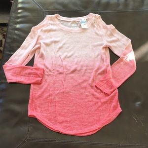 Justice Girls Pink Ombré Sweater