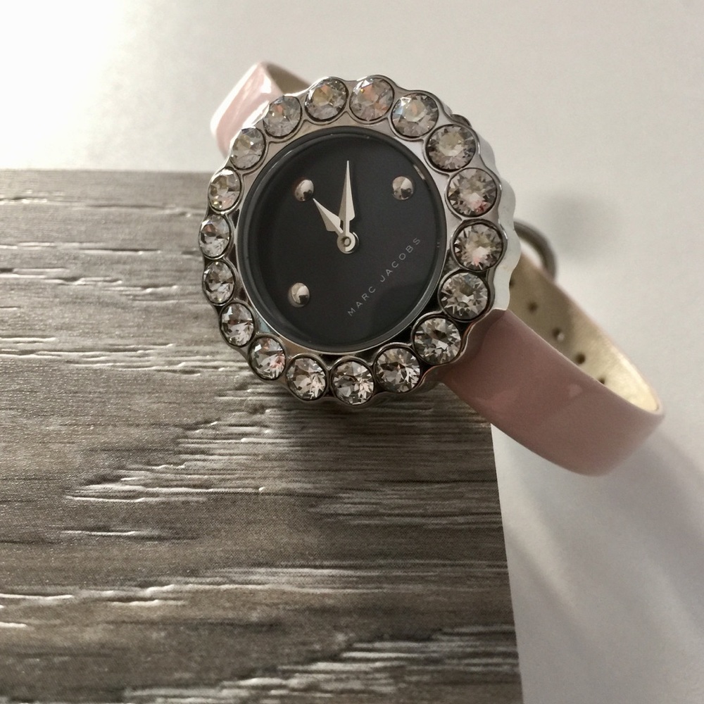 Marc Jacobs Tootsie Pink Leather Strap Watch - Picture 1 of 4