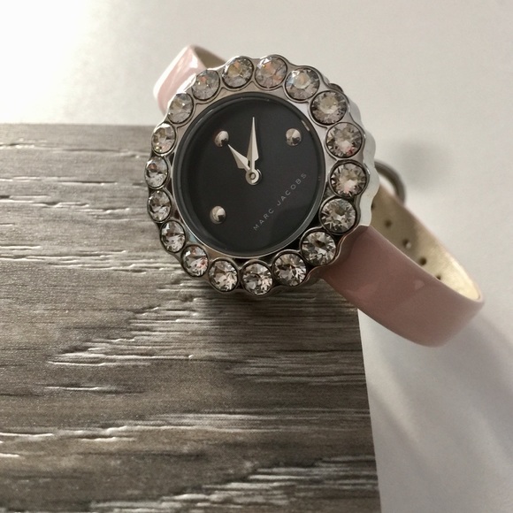 Marc Jacobs Accessories - Marc Jacobs Tootsie Pink Leather Strap Watch